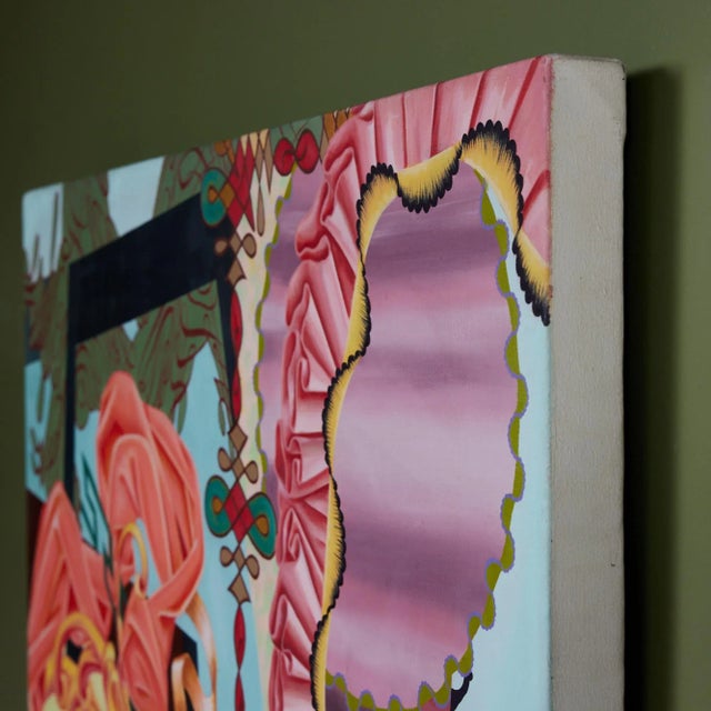 Abstract "Challenge to Surrender" Painting by Amy Yoes For Sale - Image 3 of 11