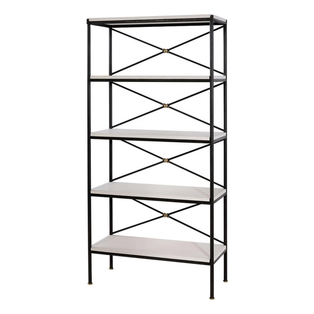 Tara Shaw for Century Furniture Grand Montmartre Etagere-Iron/Brass Knot For Sale