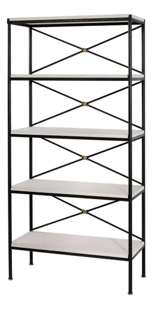 Tara Shaw for Century Furniture Grand Montmartre Etagere-Iron/Brass Knot