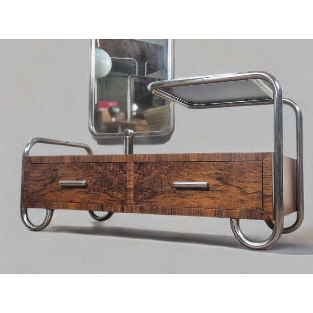 Slezak Dressing Table in Walnut by Robert Slezak for Slezak Factories, 1930s For Sale - Image 12 of 15