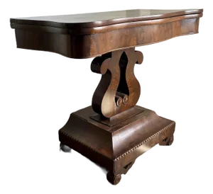 Antique Entryway Foyer Hall Card Game Dining Table