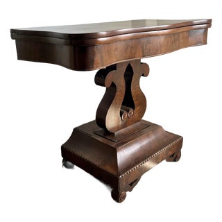 Game Table Card Table Hall Table Antique Fold Over Top For Sale