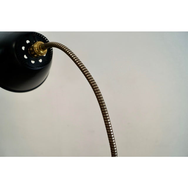 1950’s Mid-Century Modern Gooseneck Articulating Task Floor Lamp For Sale - Image 10 of 12