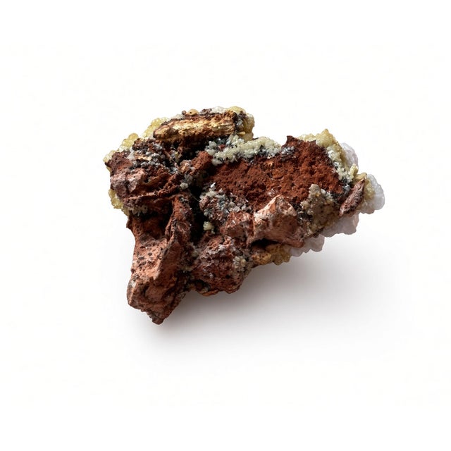Biophilic Yellow Crystal Mineral Cluster Sculpture / Specimen For Sale - Image 6 of 6