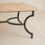 French Hand-Forged Wrought Iron + Ochre Marble Coffee Table, 1950s For Sale - Image 10 of 11