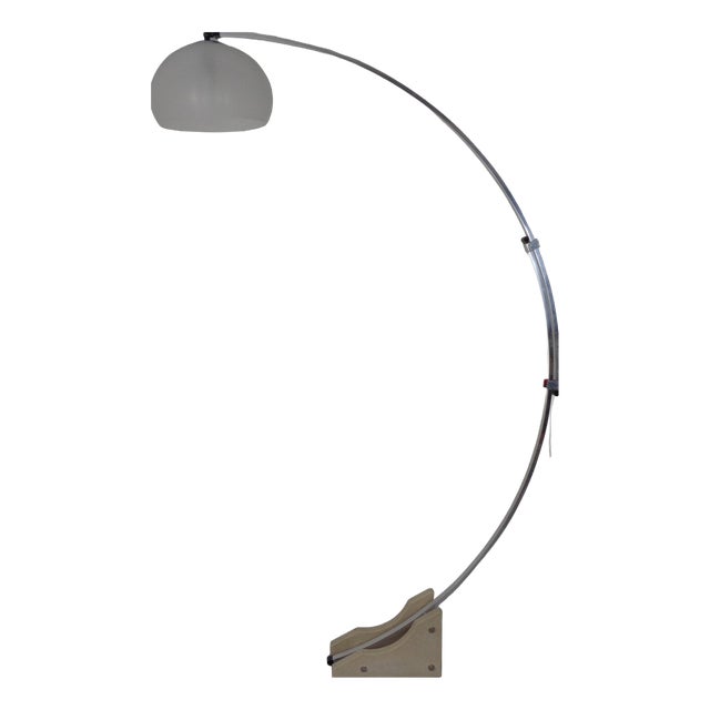 Large Arc Floor Lamp from Guzzini, Italy, 1970s For Sale