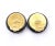 Contemporary Chanel Vintage Gold Plated CC Mother of Pearl Crystal Rim Clip on Earrings - 2 Pieces For Sale - Image 3 of 3