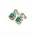 Natural Emerald Diamond Stud Earrings 14k Gold 2.84 TCW Certified $8,950 215407 This is a Unique Custom Made Glamorous...