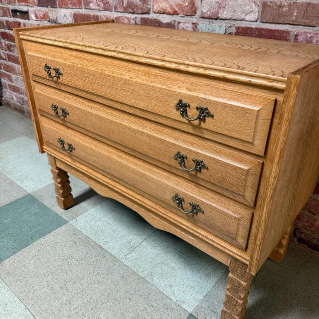 Mid 20th Century Mid 20th Century Danish Oak Chest by Henning Kjærnulf, Attributed For Sale - Image 5 of 9