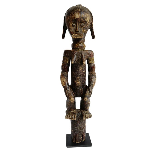 Antique Old African Fang Female Figure on Post For Sale - Image 10 of 10