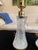 A magnificent pair of Waterford Crystal lamps in the traditional Longford design. This classic design features deep cuts...