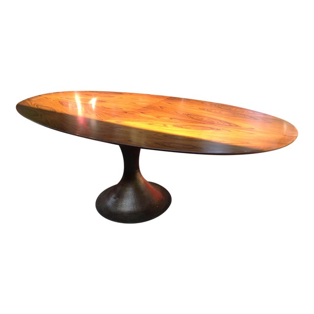 Arhaus Oval Pedestal Dining Table Chairish