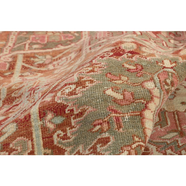 Antique Persian Heriz Rug, 08'04 X 11'06 For Sale In Dallas - Image 6 of 10
