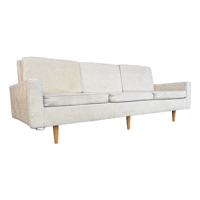 Early Florence Knoll Beige Sofa For Sale