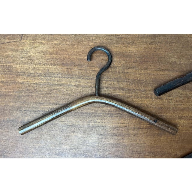 Wood Vintage Wood Coat Hangers, 1970s, Set of 4 For Sale - Image 7 of 12