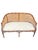 Vintage Faux Bamboo Settee Sofa Bench With Rattan Cane Back For Sale In New York - Image 6 of 9