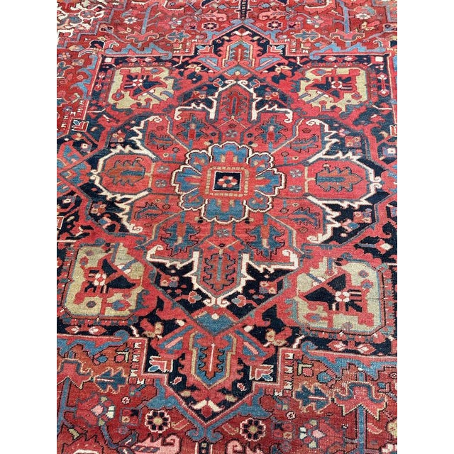 Large Antique Heriz Rug, 1890s For Sale - Image 5 of 18