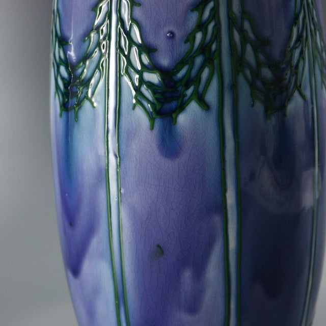 Pair of Minton Secessionist Purple No.1 Vases For Sale - Image 9 of 11