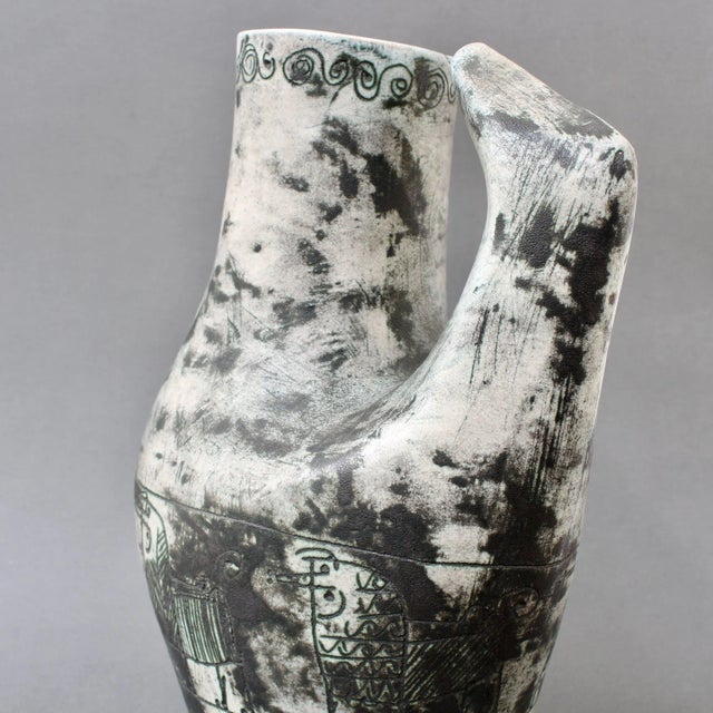 French Ceramic Zoomorphic Pitcher by Jacques Blin, 1950s For Sale - Image 16 of 18