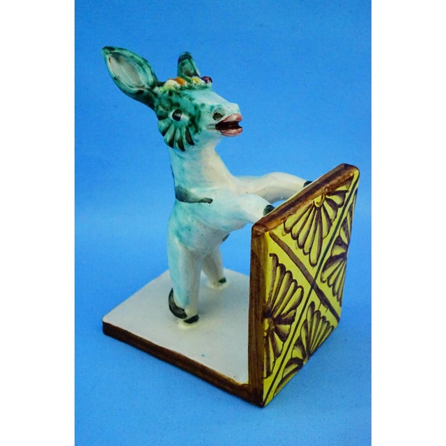 Dölker School Sculptural Ceramic Donkey Bookends from Cas Vietri Solimene, 1940s, Set of 2 For Sale - Image 11 of 18