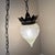 Vintage Italian Style Pineapple Cut Glass Pendant Light For Sale - Image 9 of 12
