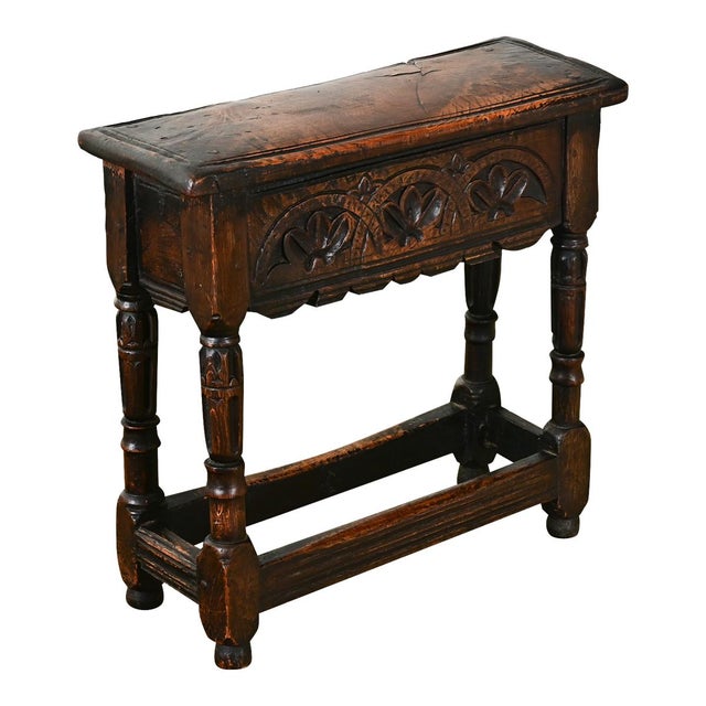 English 17th Century Jacobean Style Stool For Sale - Image 4 of 12