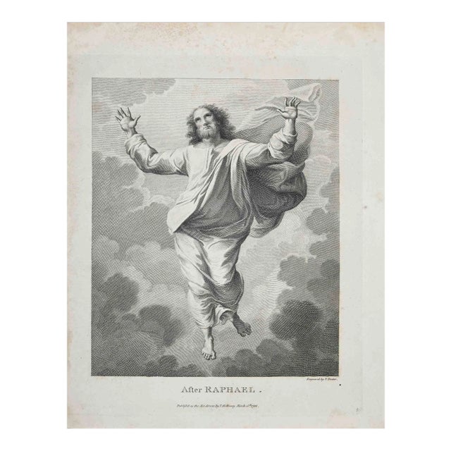 Thomas Holloway, Portrait After Raphael, Etching, 1810 For Sale