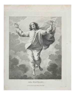 Thomas Holloway, Portrait After Raphael, Etching, 1810