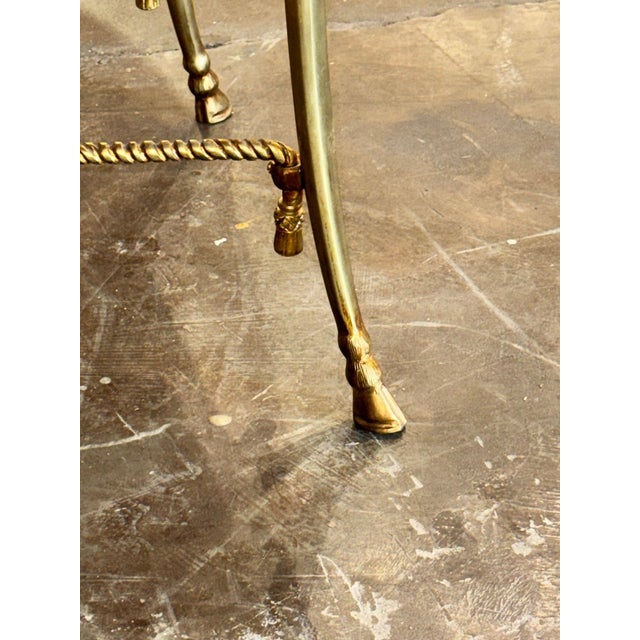 Italian Maison Bagues Design Gilt Brass Coffee Table For Sale - Image 4 of 8