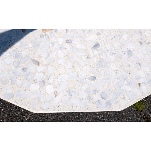 Wood Mid-Century Modern Walnut Veneer and Terrazzo Marble Coffee Table For Sale - Image 7 of 18