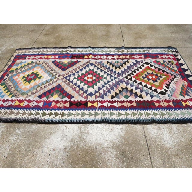 Galerie Shabab Collection Mid-20th Century Persian Flatweave Kilim Rug For Sale In New York - Image 6 of 10