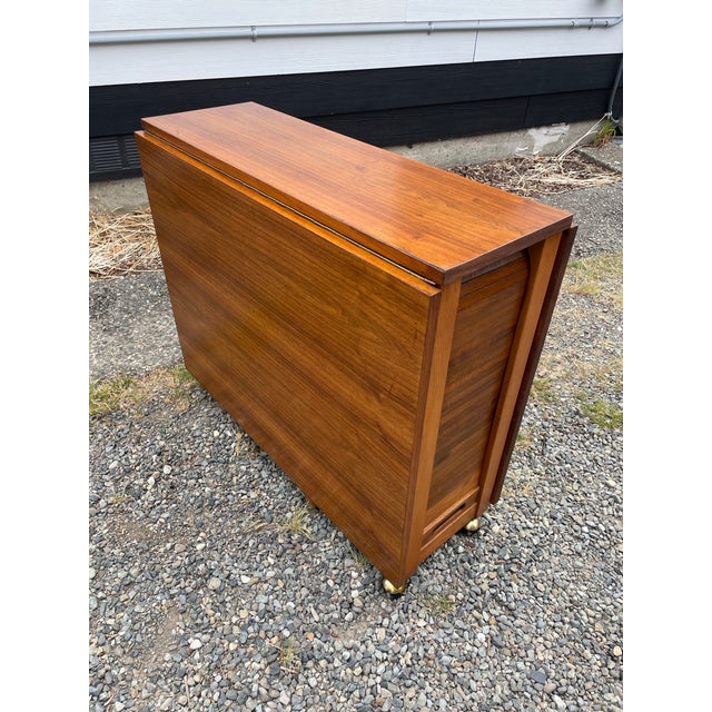 Mid 20th Century Mid 20th Century Romanian Drop Leaf Dining Table & 4 Chairs For Sale - Image 5 of 11