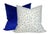 Traditional Royal Blue Performance Velvet Pillow Cover, 20x20 Pillow For Sale - Image 3 of 3