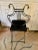 Mid-Century Modern Maison Jansen Brass Swan and Black Lyre Back Folding Chairs with Claw feet - Set of 6 For Sale - Image 3 of 13