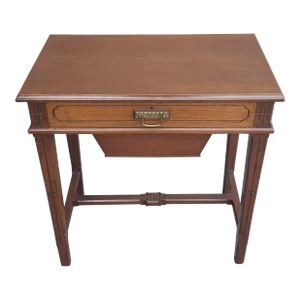 Early 20th Century Mahogany Work Table Sewing Table