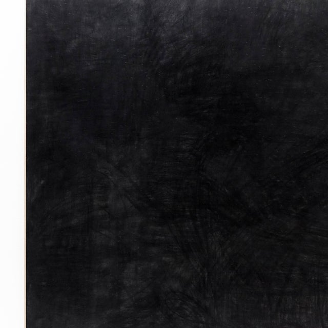 Large Black Paintings by Enrico Dellatorre, Set of 2 For Sale - Image 4 of 15