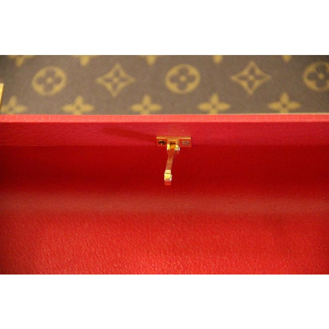 Red Leather Briefcase Bag with Shoulder Strap from Hermès, 1990s For Sale - Image 11 of 18