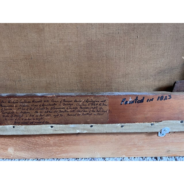 Original Antique 19c. Oil Painting "Rev. Richard Coytmor Howard" – 1823 Portrait For Sale - Image 15 of 15