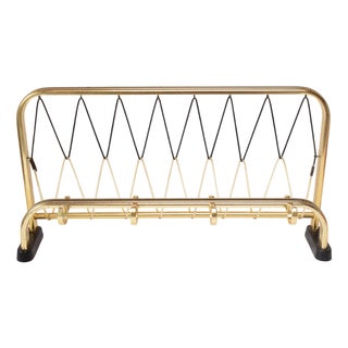 Vintage Gilt Aluminium Coat Rack, 1950s For Sale
