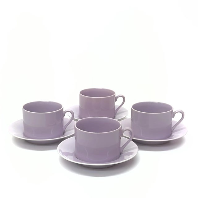 Mid-Century Modern 1980s Fitz and Floyd Coffee Cups and Saucers Set- 16 Pieces For Sale - Image 3 of 6