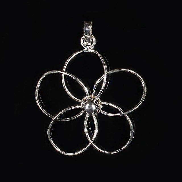 This handcrafted sterling silver wire daisy pendant brings together elegance, artistry, and a touch of whimsical charm....