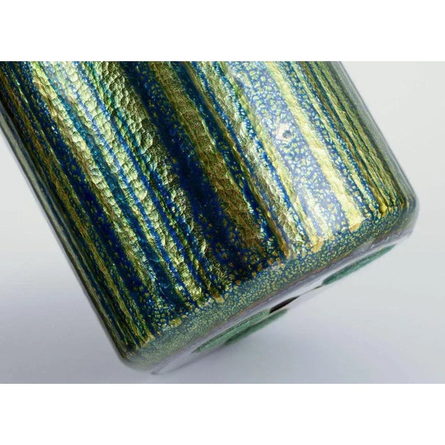 Norwegian Cylindrical Enameled Copper Vase, 1970s For Sale - Image 4 of 7