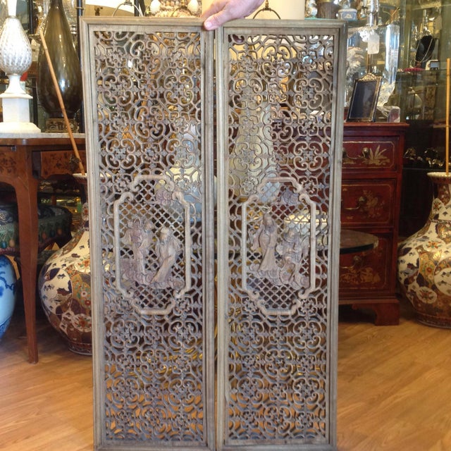 Chinese Carved Wall Panels a Pair Chairish