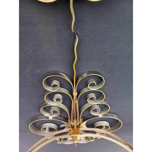 Gold and Nickel Plated Brass Wall Lights, Set of 4 For Sale - Image 10 of 13