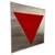 Red Geometric Composition on Steel, Italy, 1960s For Sale - Image 8 of 8