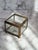 Vintage Glass and Brass Trinket Box Etched Floral For Sale - Image 11 of 12