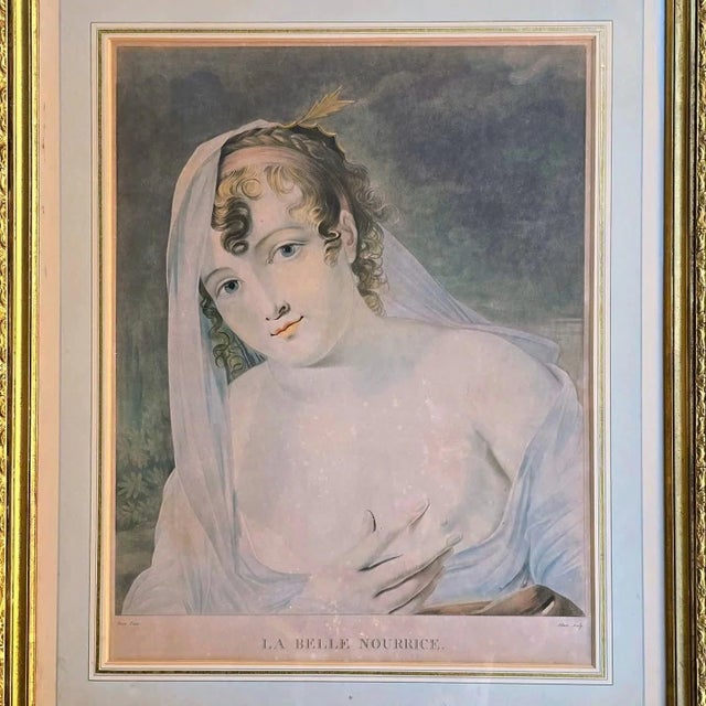 Élisabeth Louise Vigée Le Brun, The Nurse, 1700s, Engraving For Sale - Image 4 of 18