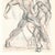 Gray Mid-Century "Boxers" Charcoal & Conte W/ Watercolor Signed Boris Lovet-Lorski For Sale - Image 8 of 10