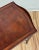 Antique Leather Inset Top Carved Wood Tea Table For Sale - Image 10 of 12
