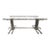 1960s Italian Modern Chrome Dining Table Base Designed by Romeo Rega For Sale